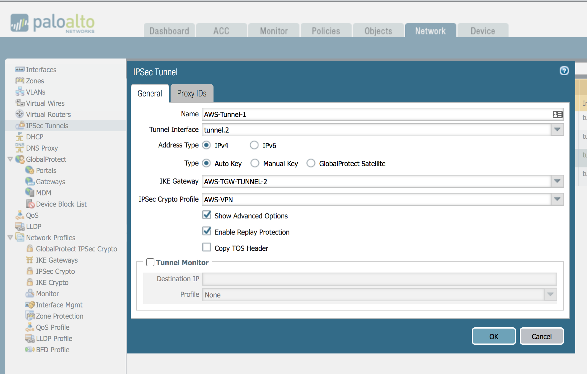 palo alto networks vpn tunnel monitor